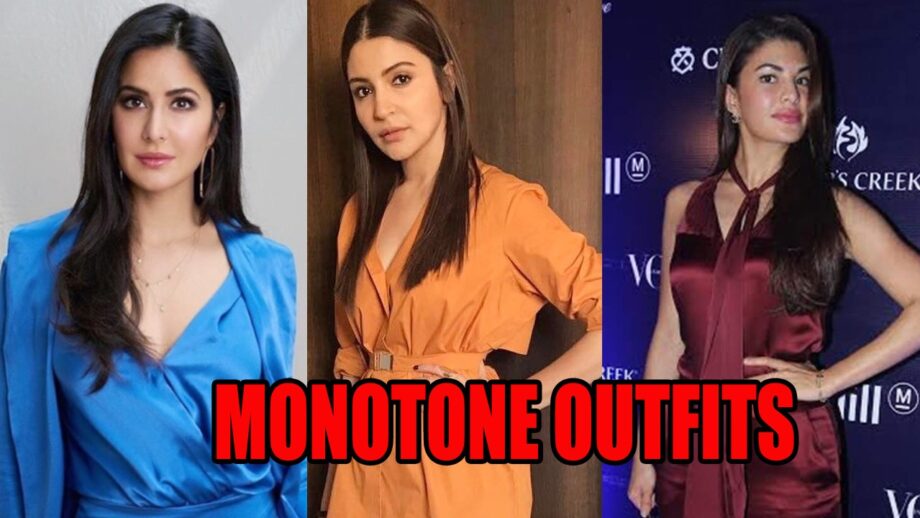 How to style in monotone outfits? Learn from Katrina Kaif, Anushka Sharma & Jacqueline Fernandez 3