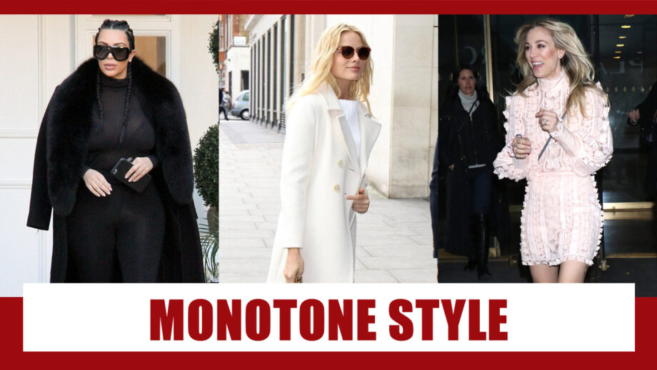 How To Style In Monotone Outfits? Learn From Kim Kardashian, Margot Robbie And Kaley Cuoco 12