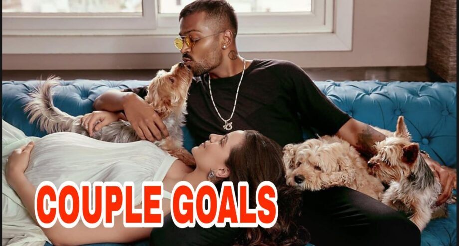 IN PHOTO: Hardik Pandya shares an adorable photo of himself with pregnant wife Natasa Stankovic and his dogs, calls them his 'Family'
