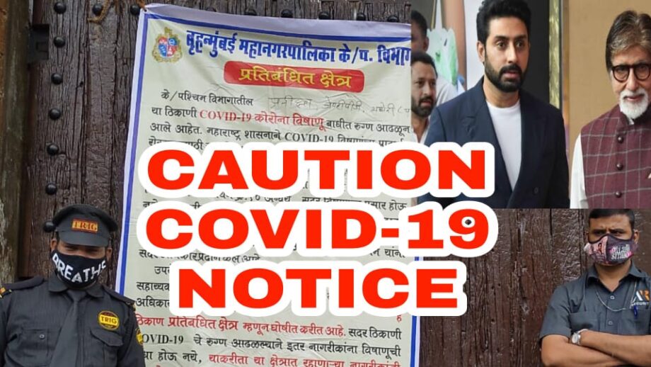 IN PHOTOS: Caution Coronavirus notice hanged outside Amitabh Bachchan's Pratiksha Bunglow 5