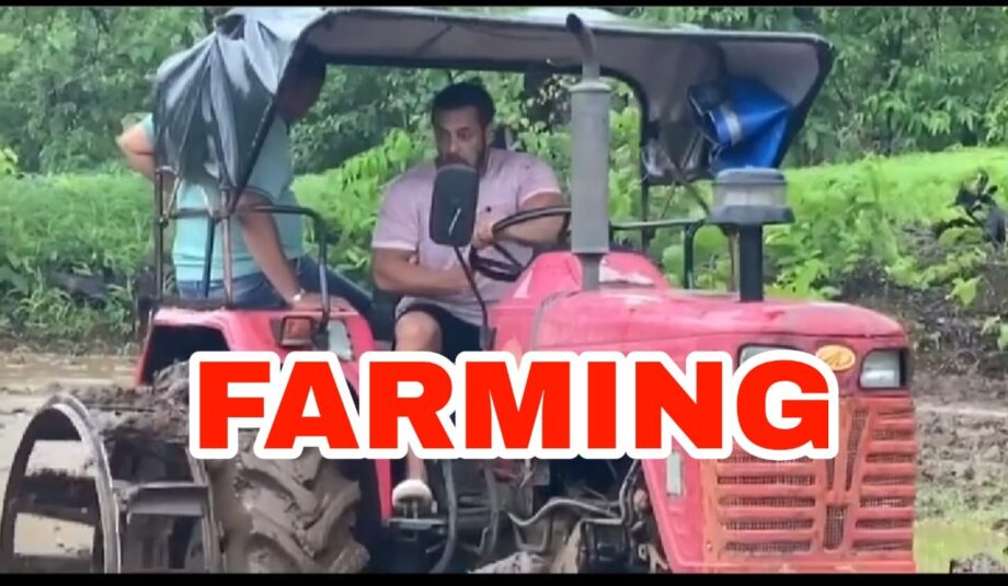 IN VIDEO: Salman Khan spotted driving a tractor, enjoys his 'Farminggg' session