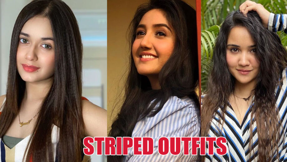 Jannat Zubair, Ashnoor Kaur and Ashi Singh's Astonishing Striped Outfits