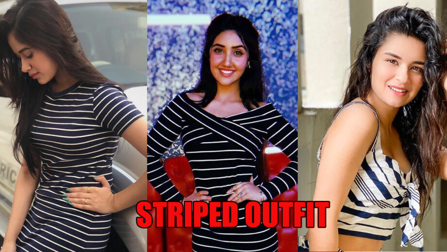 Jannat Zubair, Ashnoor Kaur And Avneet Kaur's Striped Outfit is a wardrobe must-have, See Pics 1