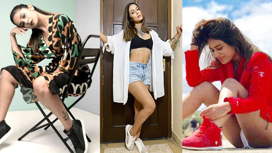 Jennifer Winget, Hina Khan, Nia Sharma: 6 Different Ways To Style Women's Fashion Sneakers 9