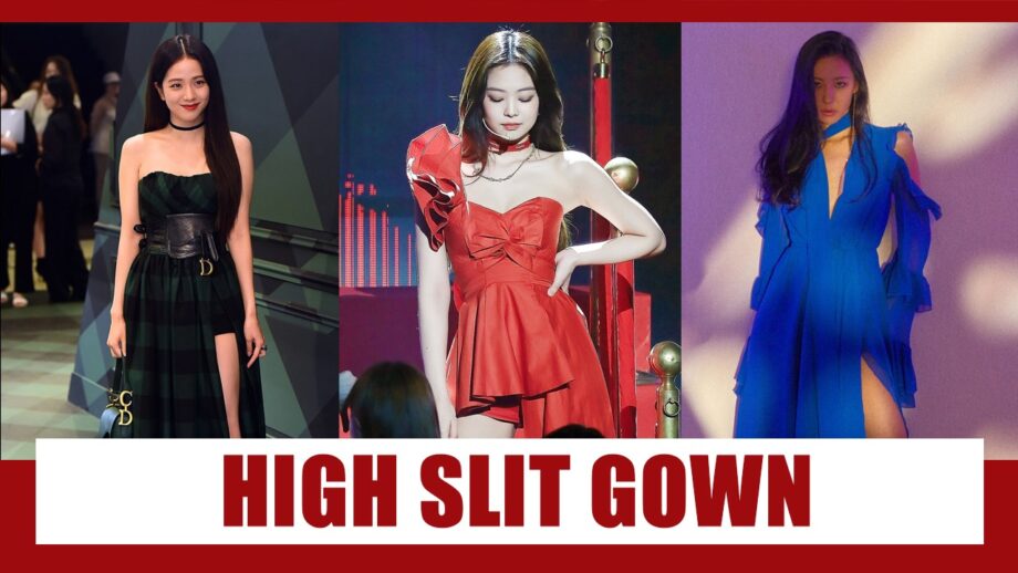 Jisoo VS Jennie VS Sunmi: Who's HOTTEST In High Slit Gown? 3
