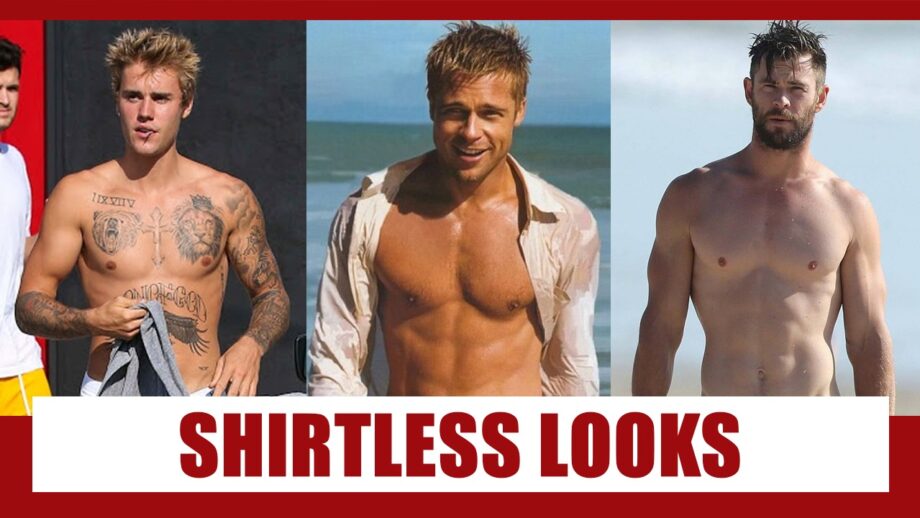Justin Bieber, Brad Pitt and Chris Hemsworth's Shirtless Looks Are Making Us Go Crazy 3