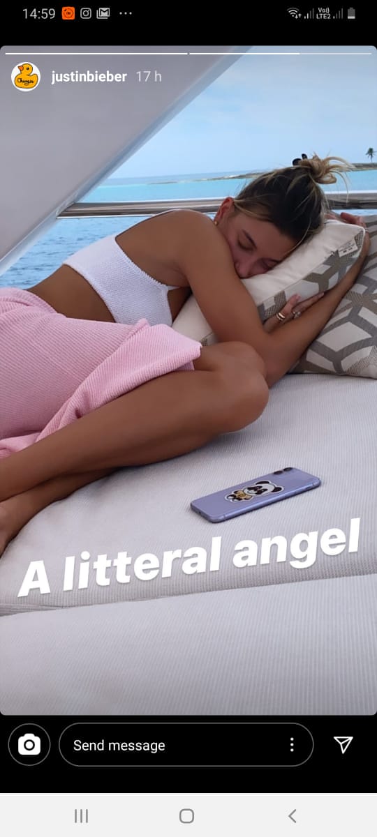 Justin Bieber shares picture of wife Hailey sleeping, calls her ‘angel’ 1