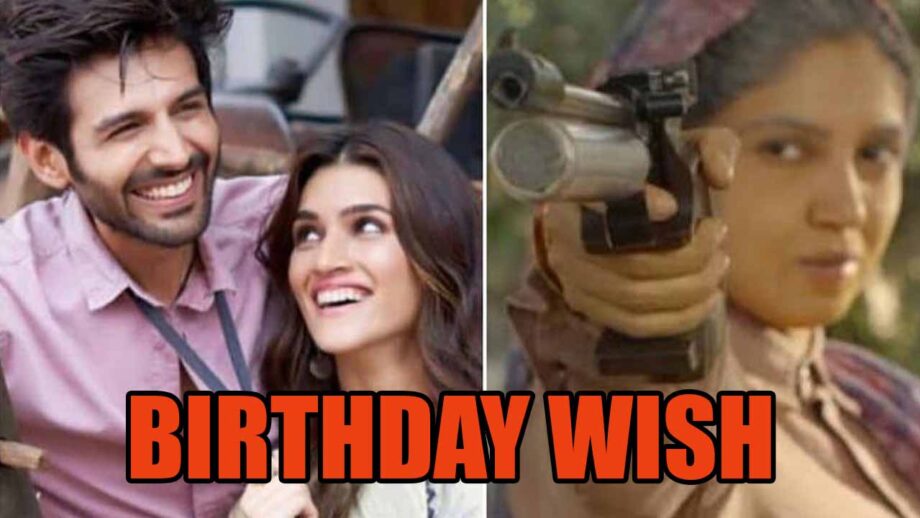 Kartik Aaryan's special birthday wish for Kriti Sanon