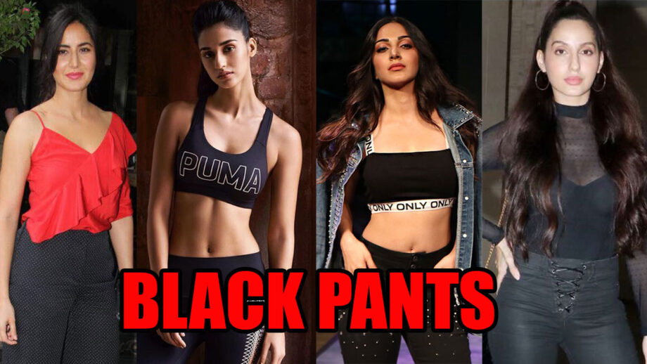 Katrina Kaif, Disha Patani, Kiara Advani, Nora Fatehi: Who Looks Stylish In BLACK PANTS? 5