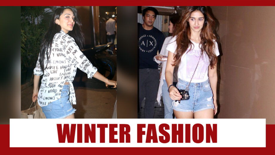Kiara Advani and Disha Patani’s Denim Shorts Are An Epitome Of Winter Fashion!!