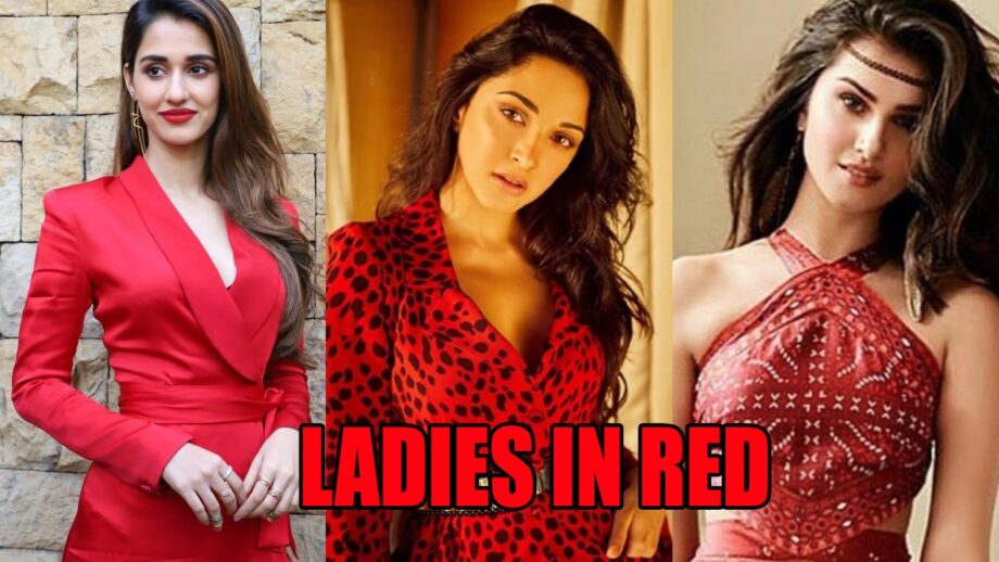 Ladies in Red: Disha Patani, Kiara Advani, Tara Sutaria Show Their LOVE For Red Outfits 2