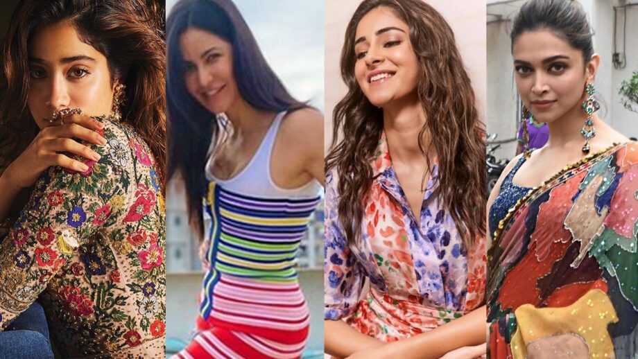 Love to wear multicolored dresses? Keep it simple like Janhvi Kapoor, Katrina Kaif, Ananya Panday and Deepika Padukone 4