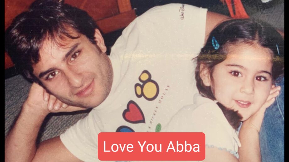 “Love You Abba”, Sara Ali Khan shares adorable throwback father-daughter moment with Saif Ali Khan