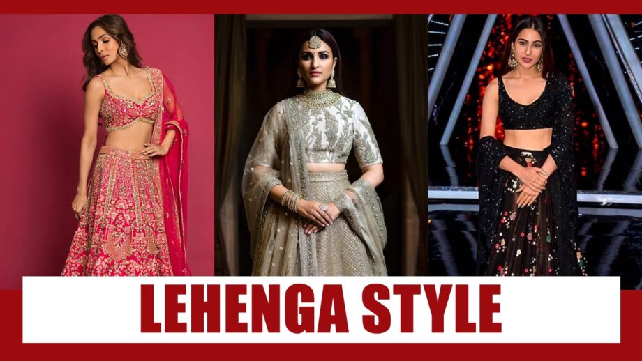 Malaika Arora, Parineeti Chopra, Sara Ali Khan: Stylish Lehenga Dupatta Draping Styles For You To Pick From 3