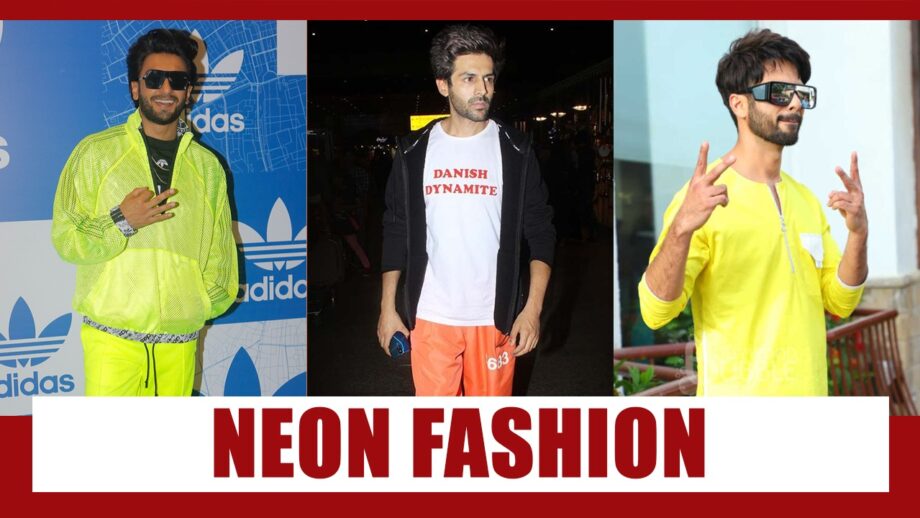 NEON Trend: Ranveer Singh Vs Kartik Aaryan Vs Shahid Kapoor: Who Wore Neon Color Better?