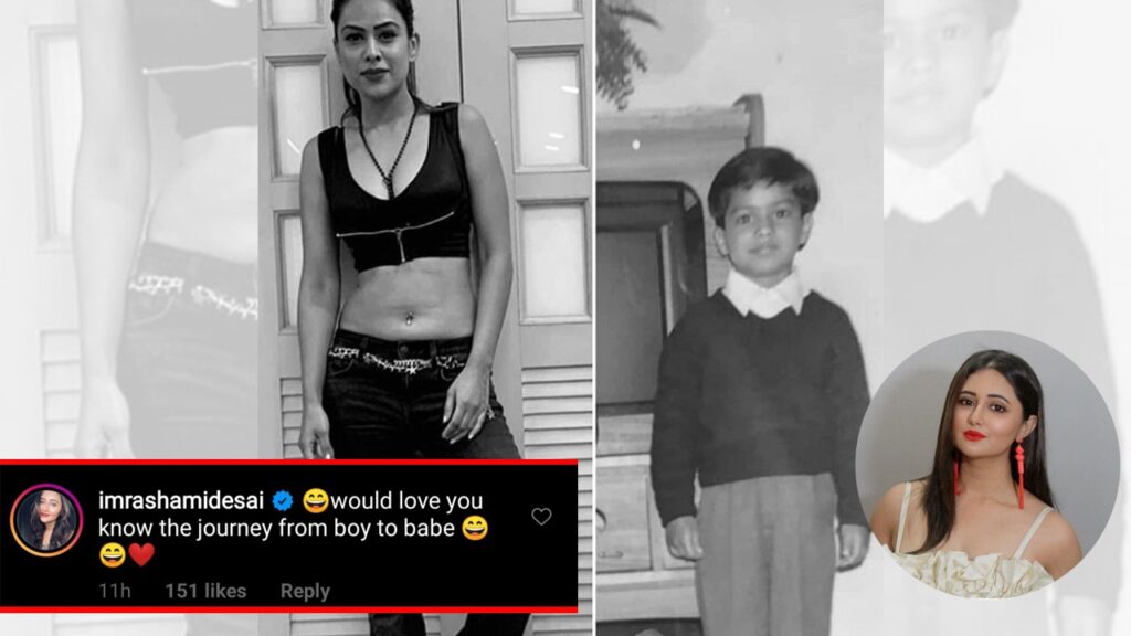 Nia Sharma shares stunning transformation photo, curious Rashami Desai comments, 'would love to know your journey from boy to babe'