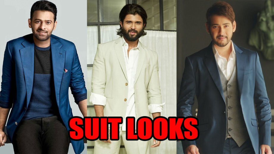 OMG! Mesmerizing Suit Looks Of Prabhas, Vijay Deverakonda, and Mahesh ...