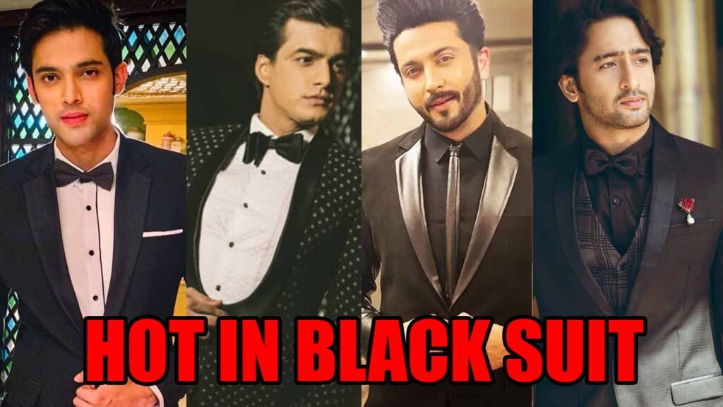 Parth Samthaan, Mohsin Khan, Dheeraj Dhoopar, Shaheer Sheikh: Hot in black suit