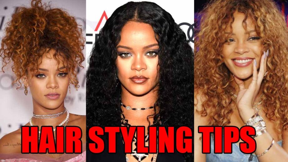 Rihanna Hairstyle: Take A Hair Styling Tips For Curly Hair For Girls