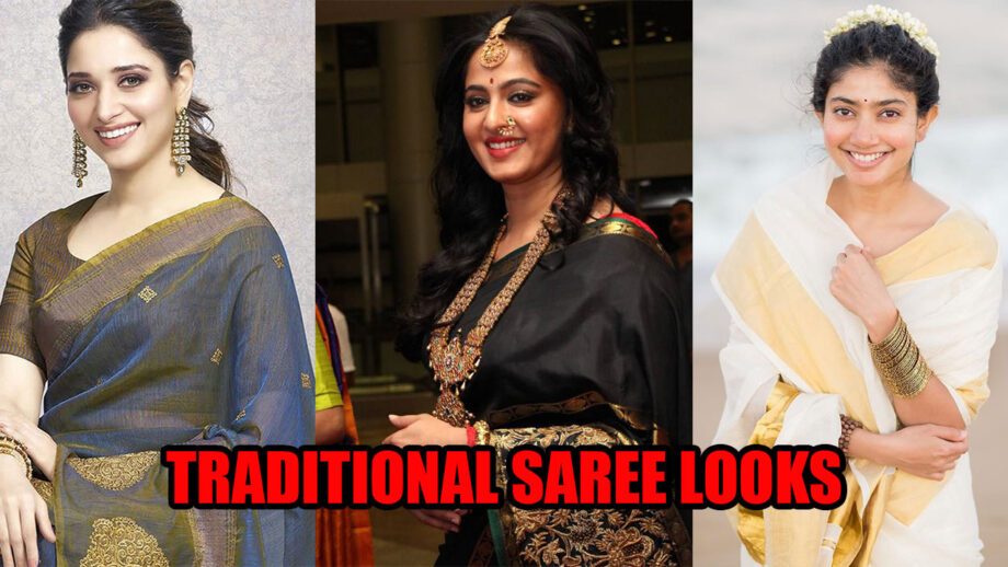 Saree Style: Tamannaah Bhatia, Anushka Shetty, and Sai Pallavi's Adorable Traditional Saree Looks!
