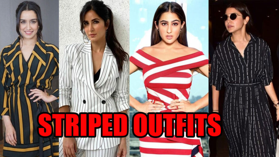 Shraddha Kapoor vs Katrina Kaif vs Sara Ali Khan vs Anushka Sharma: Who Looks Best In Striped Outfits?