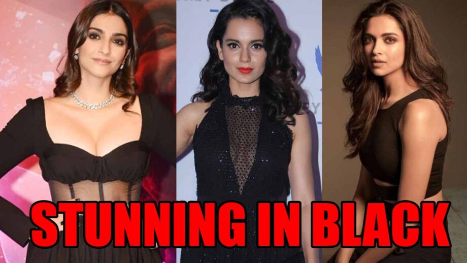 Sonam Kapoor, Kangana Ranaut, Deepika Padukone: Stunning in black dress