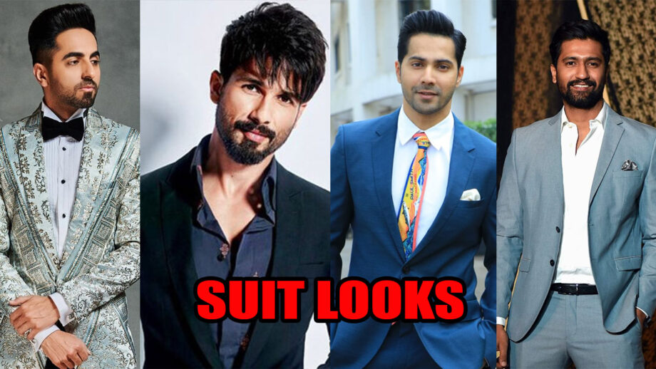 Suit Looks To Steal From Ayushmann Khurrana, Shahid Kapoor, Varun Dhawan, and Vicky Kaushal