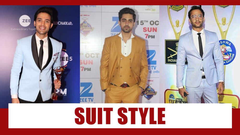 Suit Styles: Best Red Carpet Suit Looks Of Parth Samthaan, Zain Imam And Shaheer Sheikh