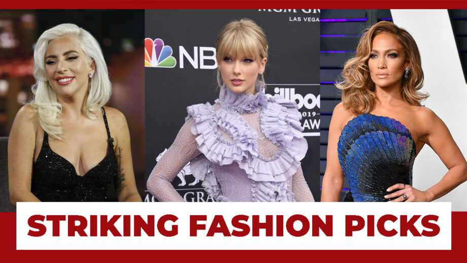 Take A Look At Jennifer Lopez, Lady Gaga, Taylor Swift’s Striking Fashion Picks