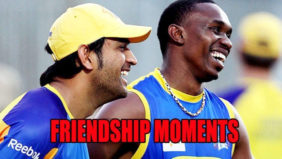 Take A Look At MS Dhoni And Dwayne Bravo Friendship Moments Together
