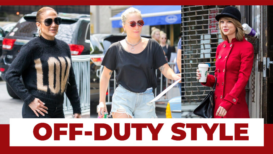 Take Inspiration From Jennifer Lopez, Lady Gaga And Taylor Swift’s Off-Duty Style