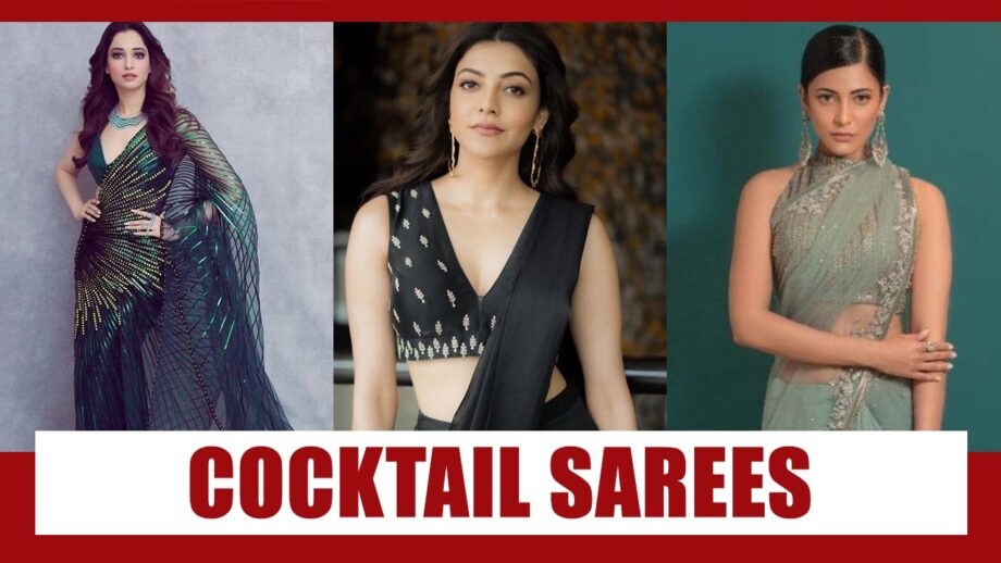 Tamannaah Bhatia, Kajal Aggarwal, Shruti Haasan: 5 best cocktail sarees that you will definitely love 4
