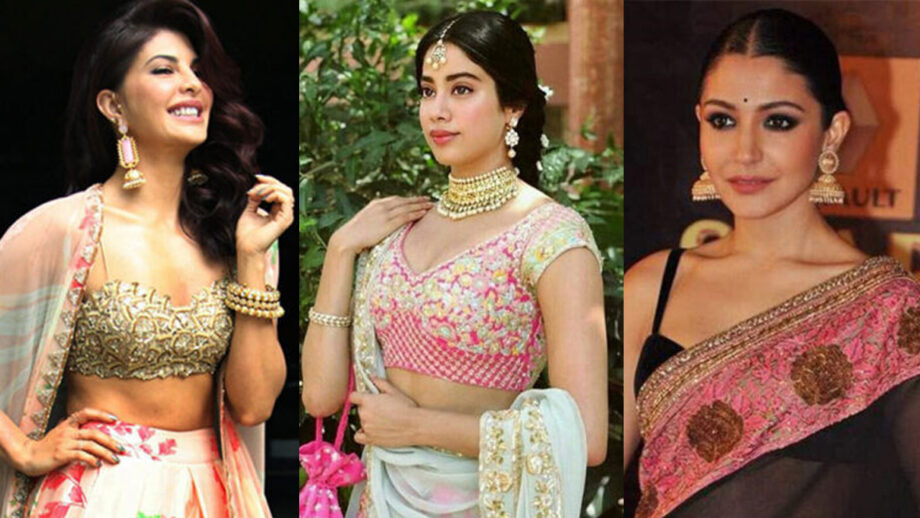 Times Jacqueline Fernandez, Janhvi Kapoor, and Anushka Sharma Inspired Us With Their Traditional Fashion Quotient 8