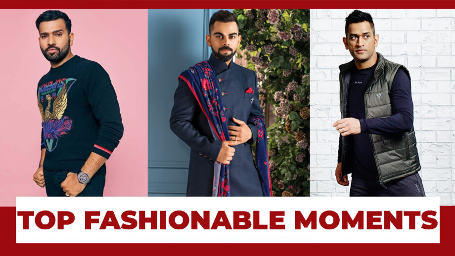 Top Fashionable Moments of Rohit Sharma, Virat Kohli, and MS Dhoni