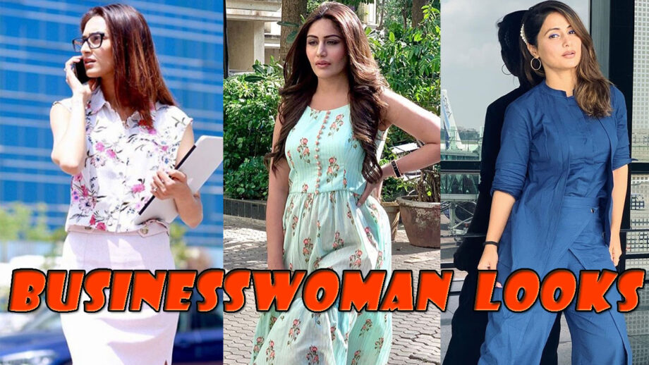 Want to look like a businesswoman? Follow style from Erica Fernandes, Surbhi Chandna and Hina Khan 4