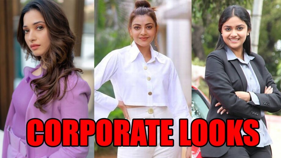 Want to look like a businesswoman? Follow styles of Tamannaah Bhatia, Kajal Aggarwal, & Keerthy Suresh 3