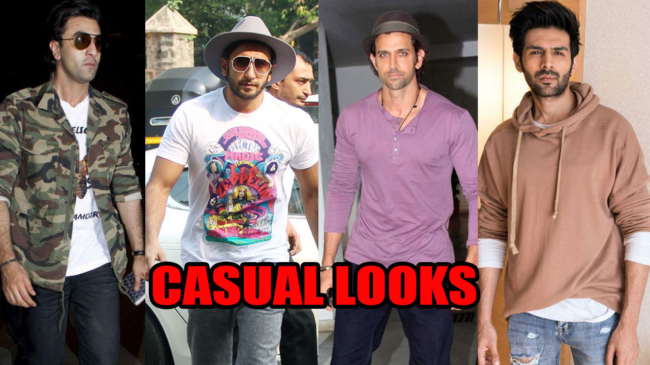 Young And Dynamic Casual Looks From Ranbir Kapoor, Ranveer Singh ...