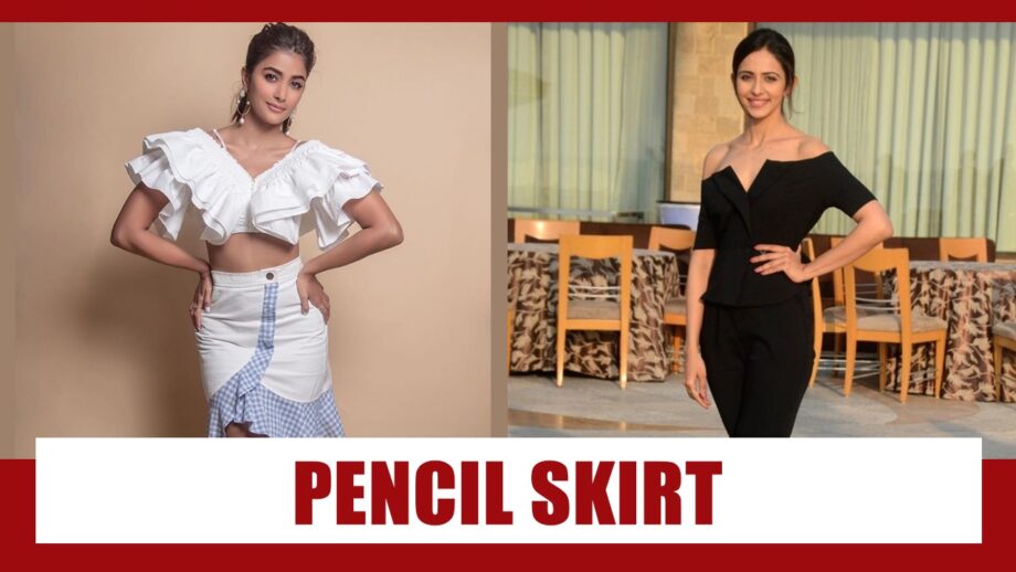 5 Pencil Skirt Donned By Pooja Hegde And Rakul Preet Singh That Are A Must Have This Summer Season