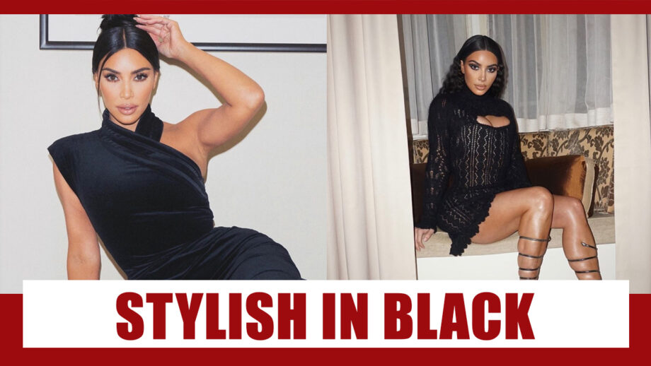 Addicted To Black? Take Notes From Kim Kardashian’s Stylish Black Outfits