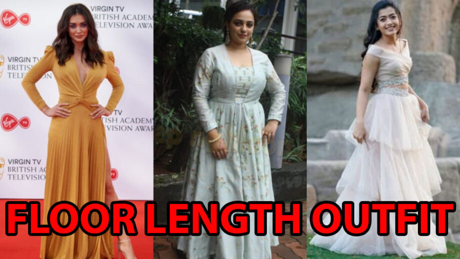 Amy Jackson, Nithya Menen, Rashmika Mandanna: Actresses Who Flaunted Floor Length Outfits The BEST?
