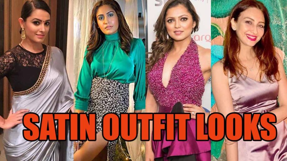 Anita Hassanandani, Surbhi Chandna, Drashti Dhami, Saumya Tandon: Actresses Who Flaunted Satin Outfits 4