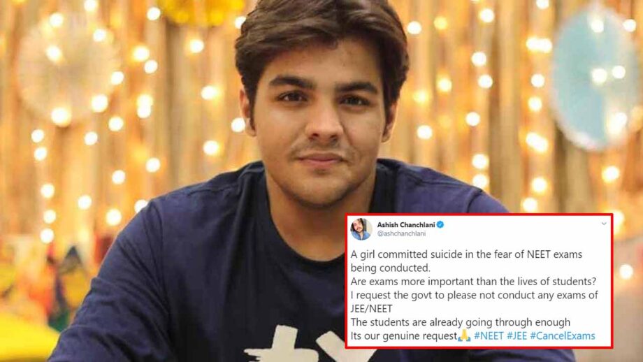 Read to know why Ashish Chanchlani requested the government to cancel JEE exam