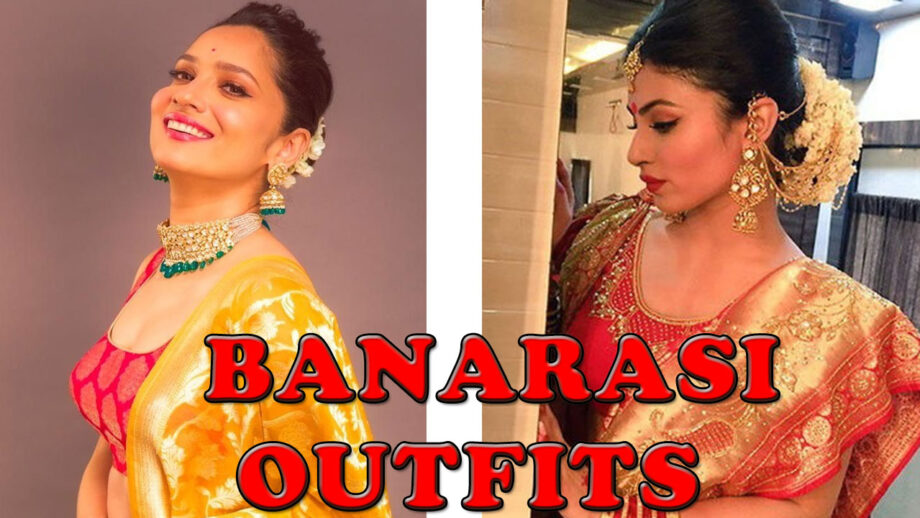 Banarasi Outfits Donned By Mouni Roy And Ankita Lokhande That Are A Must Have This Summer Season 7