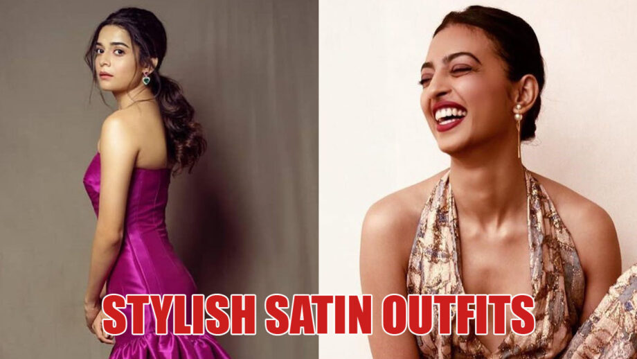 Check Out! How Mithila Palkar And Radhika Apte Styling Satin Outfits
