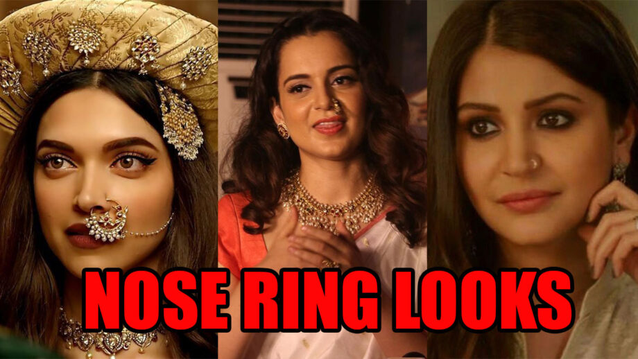 Deepika Padukone, Kangana Ranaut, And Anushka Sharma Will Leave You Speechless In These Fabulous Nose Ring Looks 6