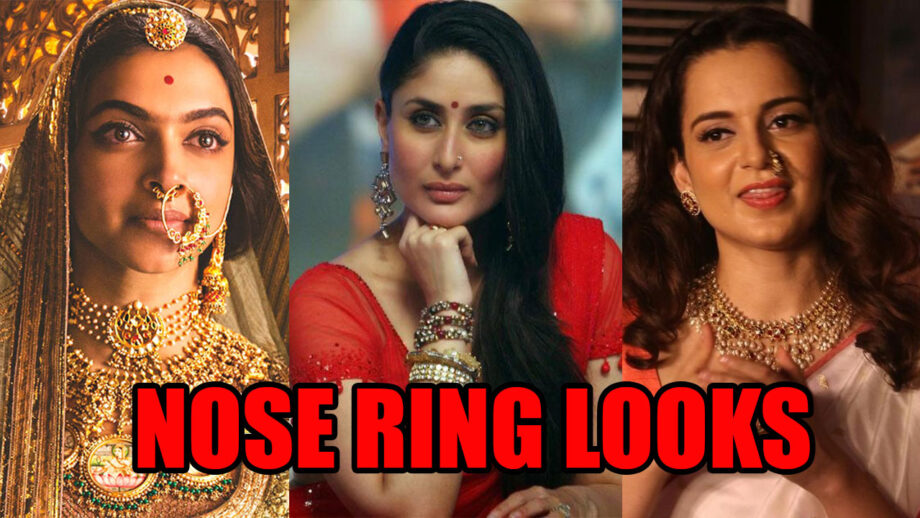 Deepika Padukone, Kareena Kapoor & Kangana Ranaut Will Leave You Speechless In These Fabulous Nose Rings Looks 7