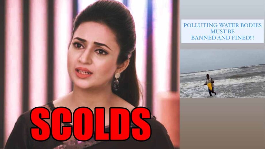 Divyanka Tripathi scolds passerby for littering, watch video