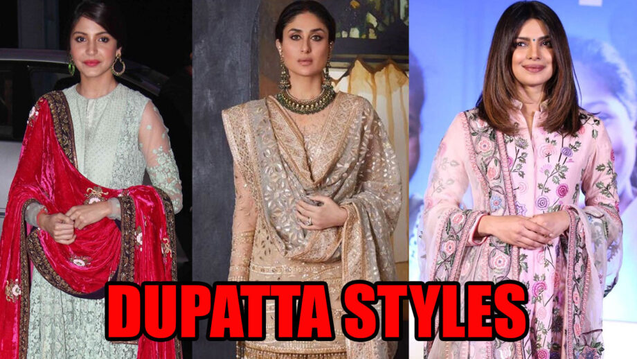 Drape Your Dupatta Just Like Anushka Sharma, Kareena Kapoor, Priyanka Chopra With Elegance In This Wedding Season! 6