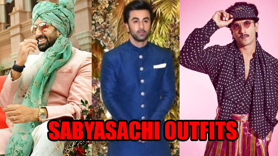 From Abhishek Bachchan To Ranveer Singh: Celebs Rocked In Sabyasachi's Unique Outfit Collection 6