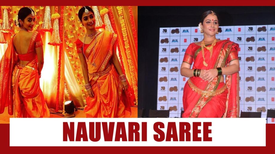 How To Rock Navwari Saree At A Wedding Just Like Pooja Hedge And Vidya Balan